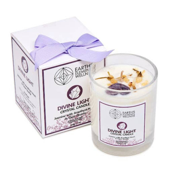 Divine Light Crystal Candle