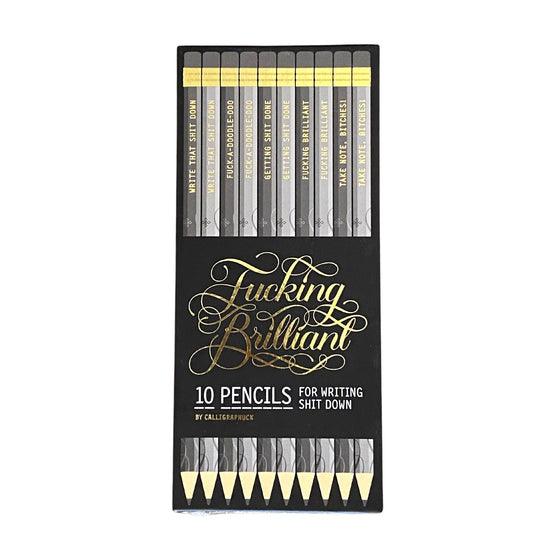 F*cking Brilliant Pencil 10 Pack