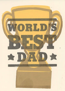  Hatch Show Print - World's Best Dad Card