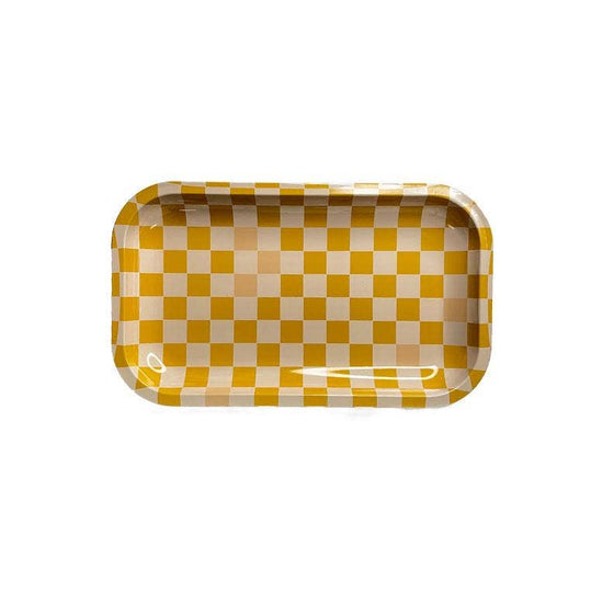 Golden Gems - Yellow Check Medium Tray