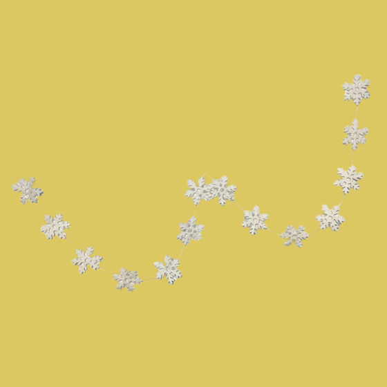 Felt Snowflake garland